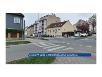 Rekonstrukce ulice Zemkova v Brně uzavřela dopravu