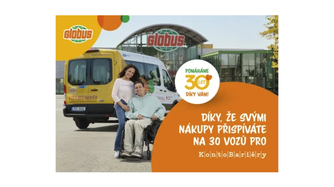 Oslava 30 let Globus: Pomoc pro handicapované