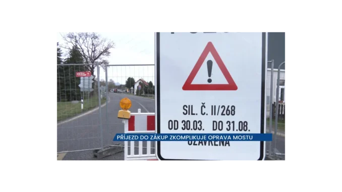 Omezená doprava v Zákupách kvůli opravě mostu