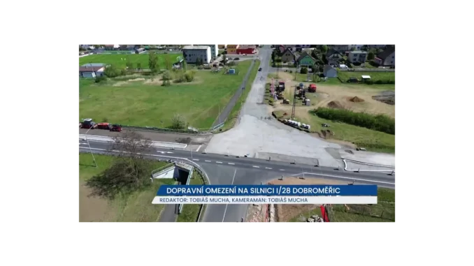 Dopravní omezení u Dobroměřic a kruhový objezdu