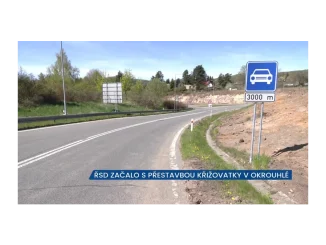 Přestavba křižovatky u Okrouhlé zlepší dopravu
