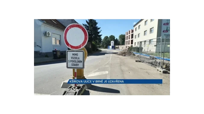 Rekonstrukce v Brně: Kšírova ulice uzavřena