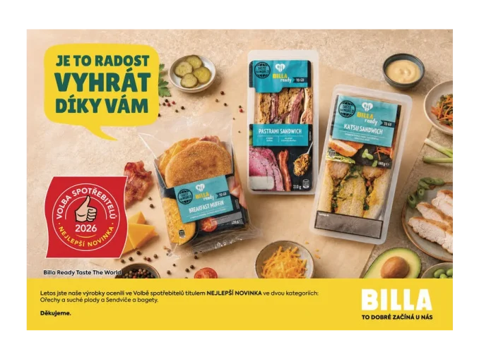 BILLA uvedla nejlepší novinky pro rok 2026