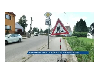 Rekonstrukce ve Zbýšově: Zdržení na silnici III/39411