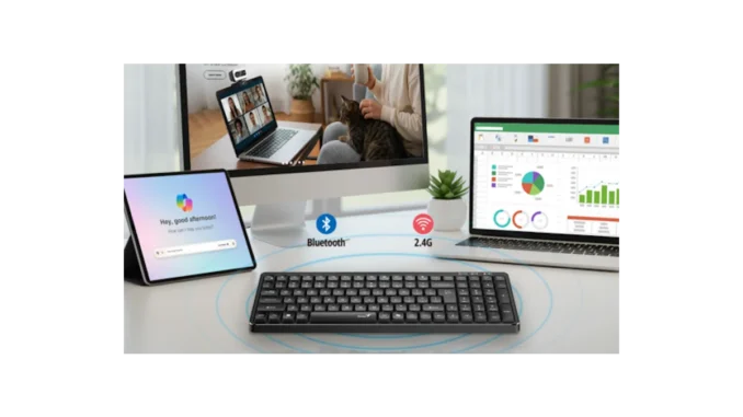 Kompaktní bezdrátová klávesnice Genius Q7100BT