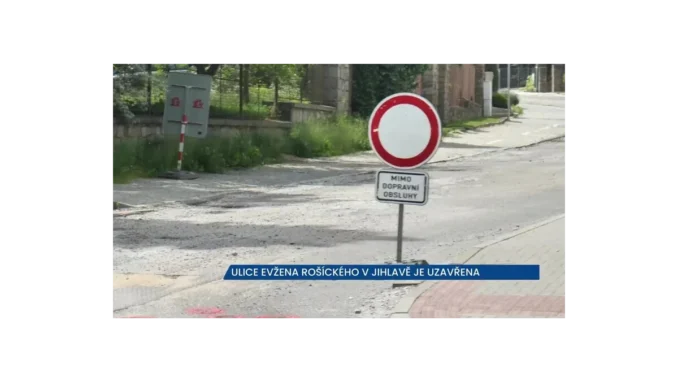 Aktuální rekonstrukce ulice Evžena Rošického v Jihlavě