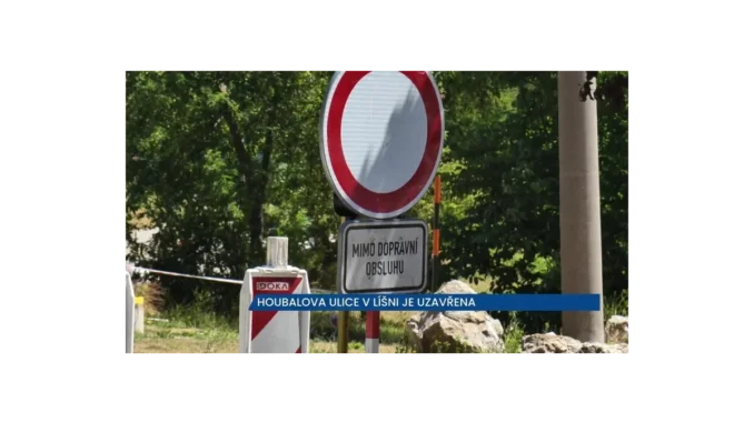 Houbalova ulice v Líšni: Uzavírka kvůli rekonstrukci