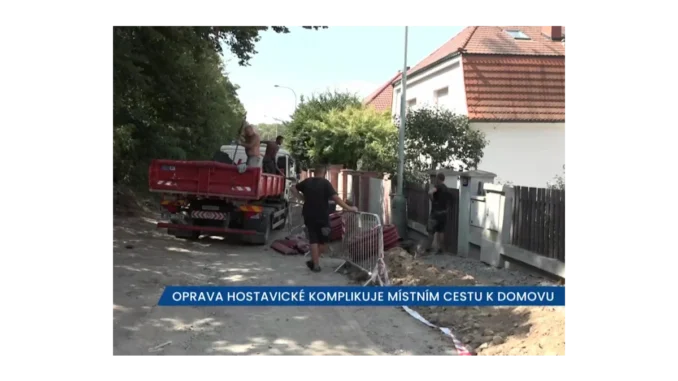 Hostavická ulice: Oprava v Praze 14 zdržuje dopravu
