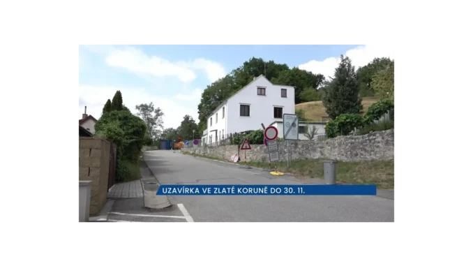 Stavební práce v Zlaté Koruně: Uzavírky a objížďky