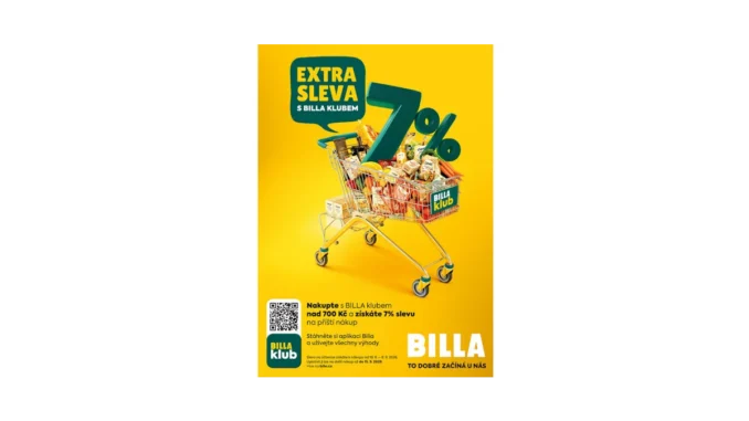 BILLA nabízí 7% slevu pro své členy klubu
