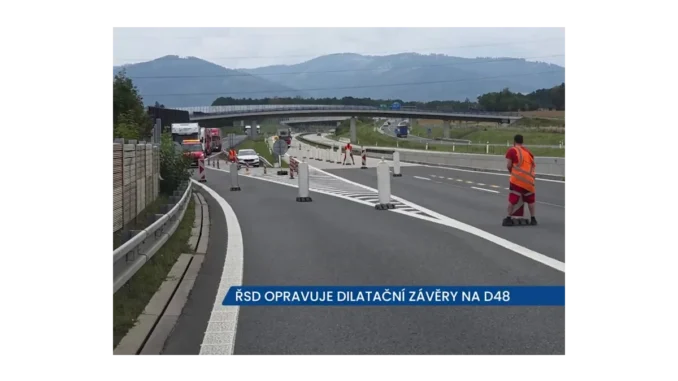 Opravy mostu v Třanovicích na dálnici D48
