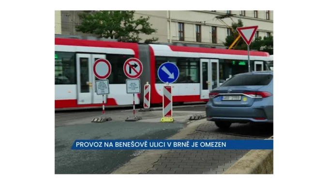 Doprava na Benešově ulici pod vlivem stavebních prací