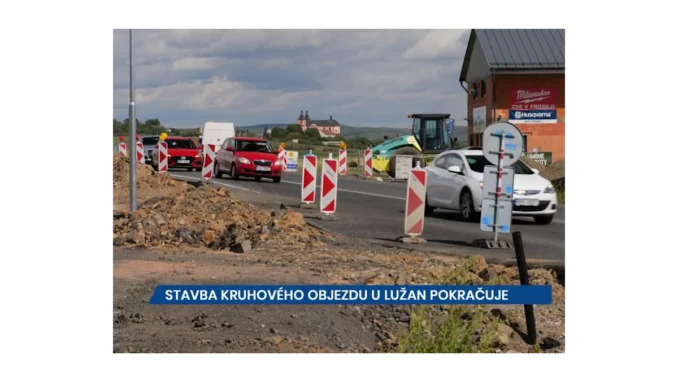 Lužany: Doprava ovlivněna stavbou kruhového objezdu