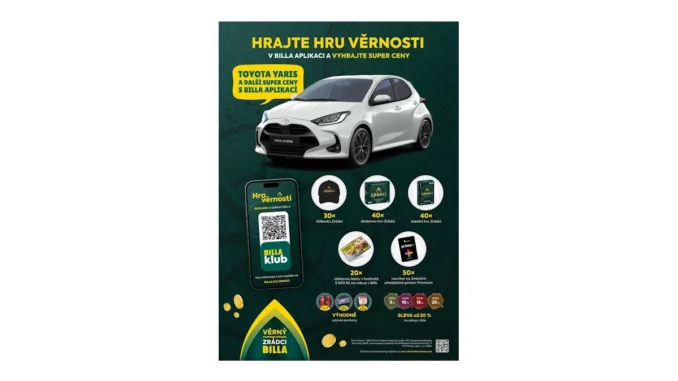 BILLA startuje soutěž o Toyota Yaris s Zrádci